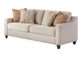 Coaster Christine Upholstered Cushion Back Sofa Beige Model 552061